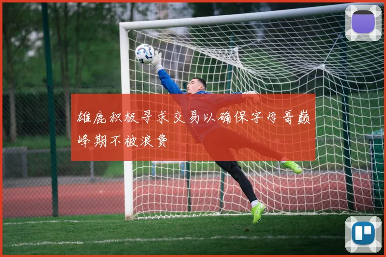 雄鹿积极寻求交易以确保字母哥巅峰期不被浪费